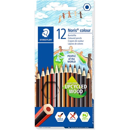 Staedtler Noris Colour Pencils People Of The World  Assorted Colours Pack  of 12
