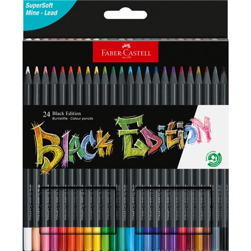 Faber Castell Black Edition Colouring Pencils Box  of 24