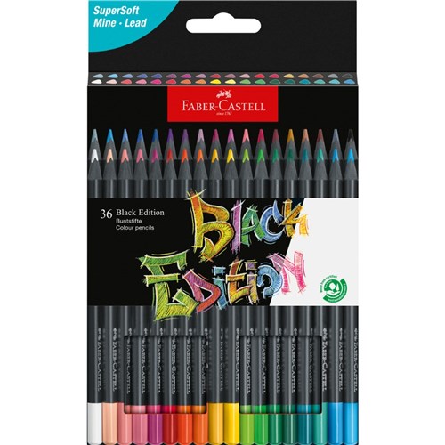 Faber Castell Black Edition Colouring Pencils Box  of 36