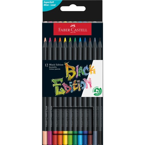 Faber Castell Black Edition Colouring Pencils Box  of 12