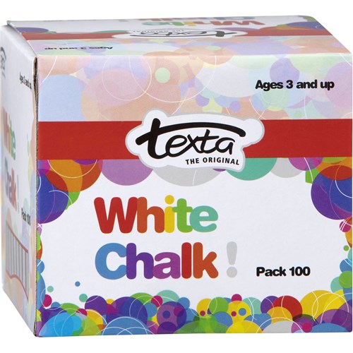 Texta Chalk White Pack  Of 100