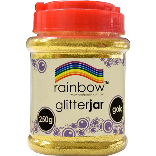 Rainbow Glitter Jar Gold 250G