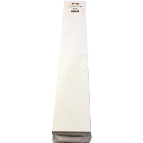 Rainbow Sentence Card 640 x 102mm 300gsm White 100 Sheets