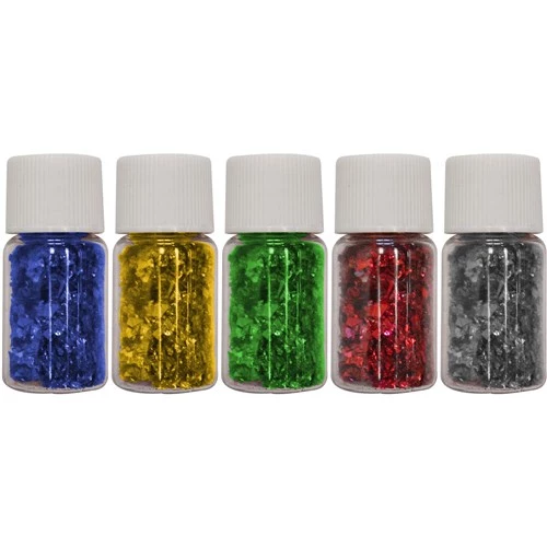 Rainbow Glitter Vials Assorted 3gm Pack  Of 12