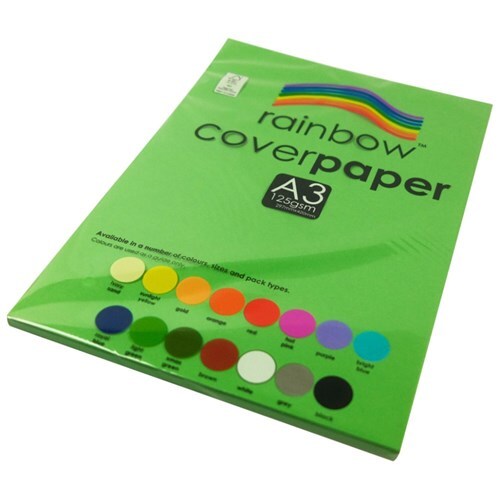 Rainbow Cover Paper A3 125gsm Light Green 100 Sheets