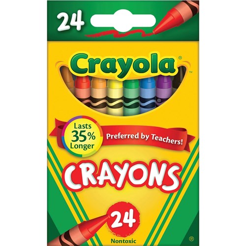 Crayola Tuck Box  Crayons 92x8mm Assorted Pack  of 24