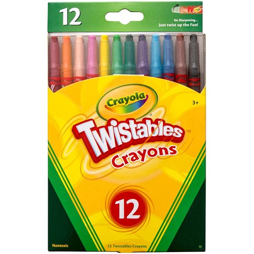 Crayola Twistables Crayons Assorted Pack  of 12