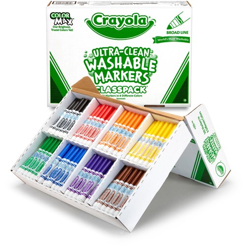 Crayola Ultra Clean Washable Broad Line Marker Classic ClassPack  Pack  of 200