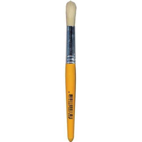 EC Stubby Paint Brushes Jumbo Round Hogs Hair Bristle Pack  of 12