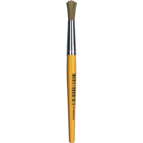 EC Stubby Paint Brushes Minor Round Nylon Pack of 12