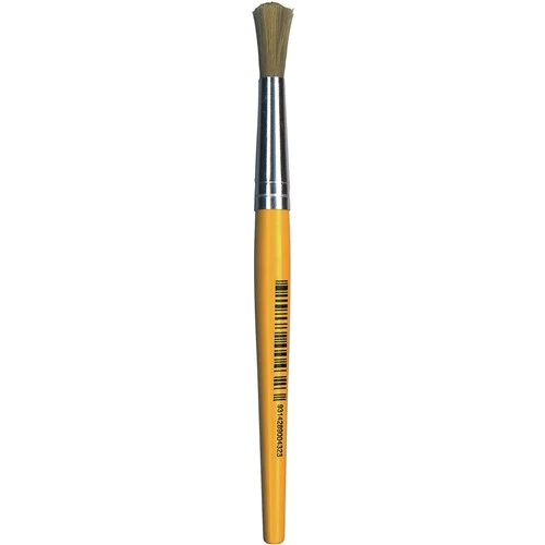 EC Stubby Paint Brushes Minor Round Nylon Pack of 12