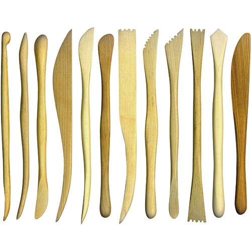 EC Box wood Clay Tools 20cm Set Of 12