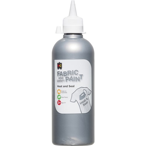 EC Fabric And Craft Paint 500ml Silver
