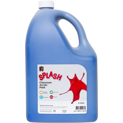 EC Classroom Splash Paint 5 Litres Jelly Belly Blue