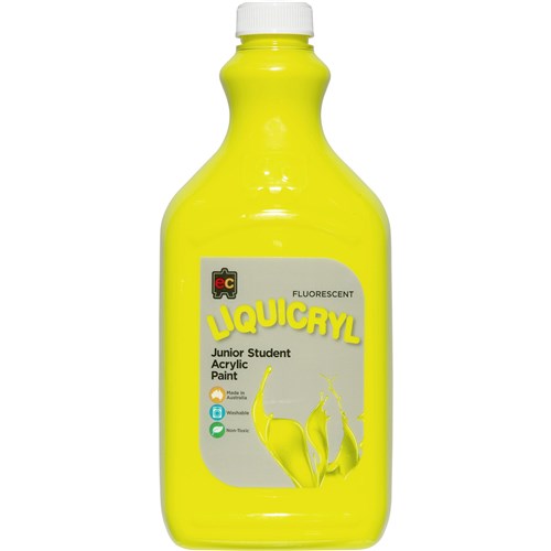 EC Liquicryl Paint 2 Litres Fluorescent Yellow