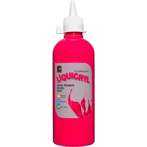 EC Liquicryl Paint 500ml Fluorescent Pink