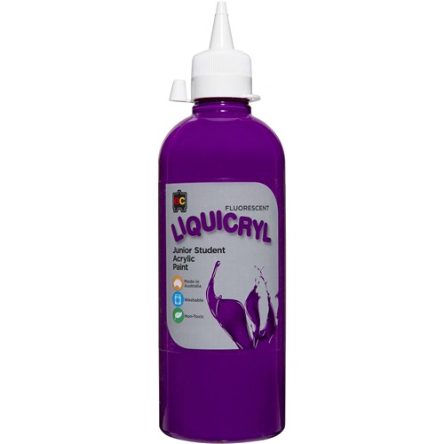 EC Liquicryl Paint 500ml Fluorescent Purple