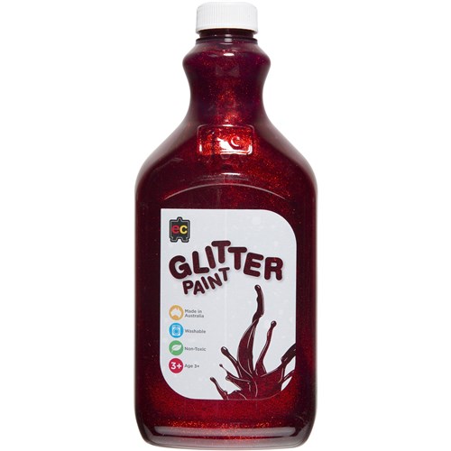 EC Glitter Paint 2 Litres Red