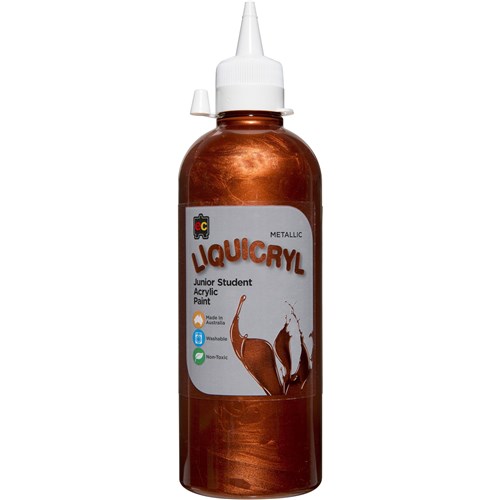 EC Liquicryl Paint 500ml Metallic Copper