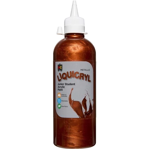 EC Liquicryl Paint 500ml Metallic Copper