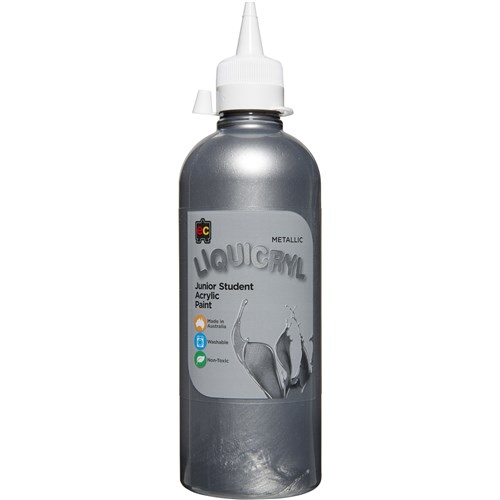 EC Liquicryl Paint 500ml Metallic Silver