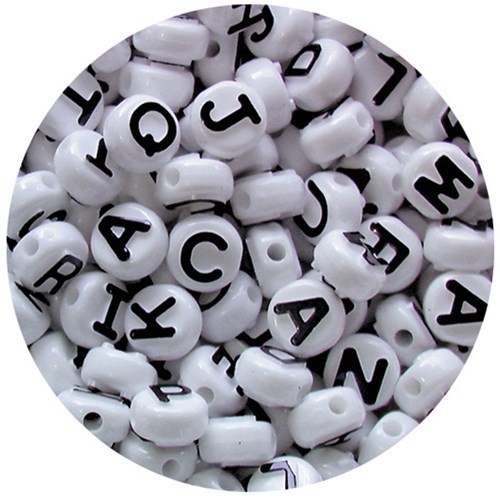 EC Pony Beads Alphabet 10mm Assorted Colours Pack  of 350