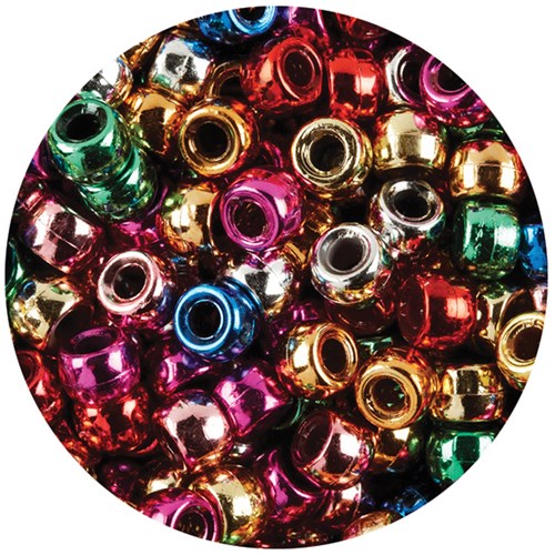 EC Pony Beads Metallic Assorted Pack  of 1000