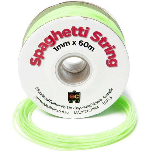 EC Spaghetti String 1mmx60m Pale Green