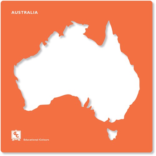 EC Stencil Australian States 210X210mm Pack  of 8