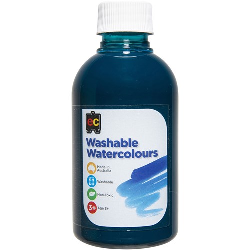 EC Washable Watercolour Paints 250ml Turquoise