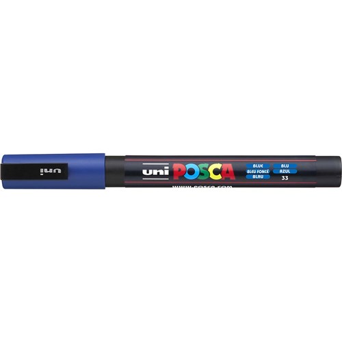 Uni Posca PC-3M Paint Marker  Fine 1.3mm Bullet Tip Blue