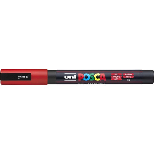 Uni Posca PC-3M Paint Marker  Fine 1.3mm Bullet Tip Red