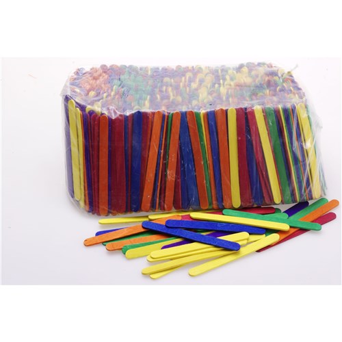 Jasart Pop Sticks Coloured Pack  of 1000