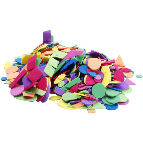 Jasart Foam Shapes Assorted Pack  of 500