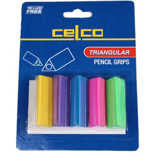 Celco Pencil Grips Card 5 Assorted Colours Pack  Of 5