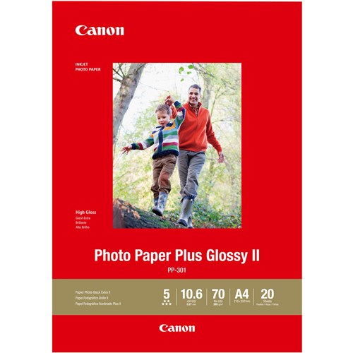 Canon Pp301 A4 265Gsm Glossy Photo Paper Pack  of 20