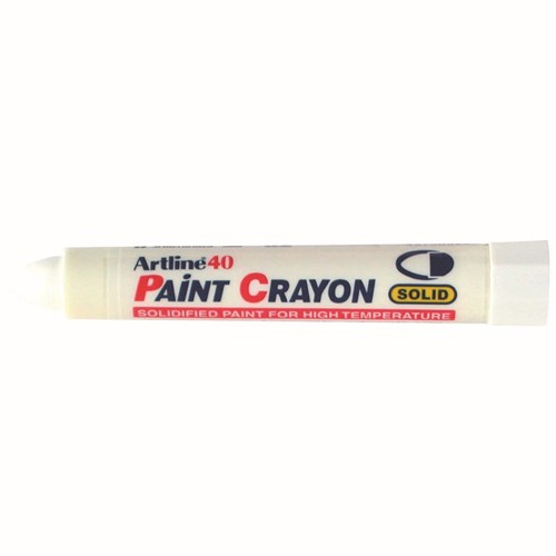 Artline 40 Permanent Paint Crayon Bullet White