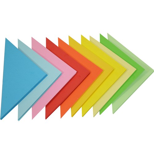 Rainbow Kinder Triangles Matte 125 x 180mm 80gsm Assorted Pack  Of 720