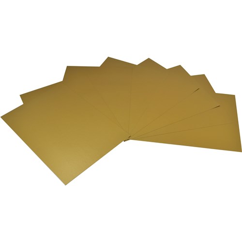 Rainbow Surface Board 510x640mm 300gsm Single Sided Metallic Gold Pack  of 20