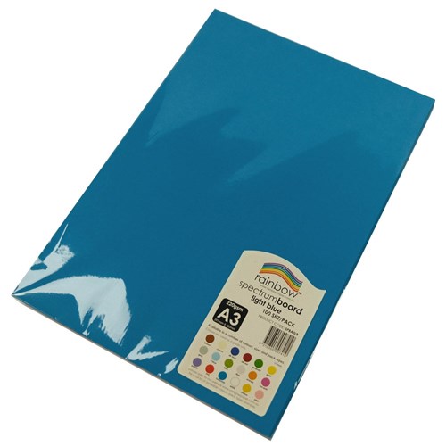 Rainbow Spectrum Board A3 220gsm Light Blue 100 Sheets