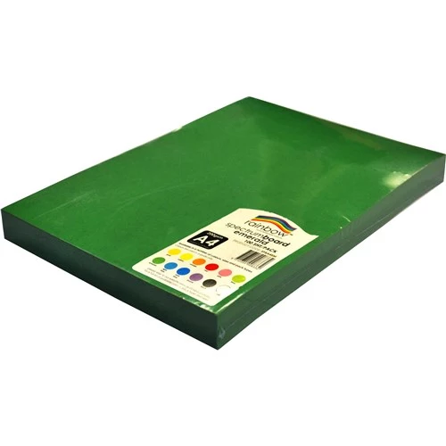 Rainbow Spectrum Board A4 220gsm Emerald 100 Sheets