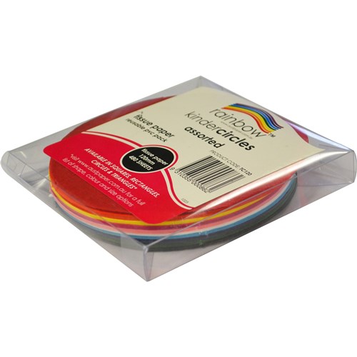 Rainbow Kinder Circles Tissue Paper 120mm 17gsm Assorted Pack  Of 480