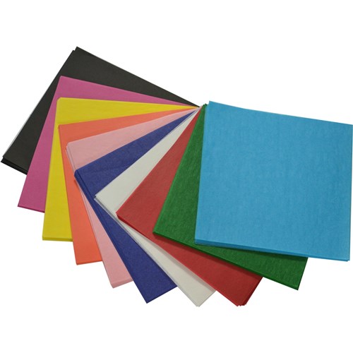 Rainbow Kinder Squares Tissue Paper 125mm 17gsm Assorted Pack  Of 480