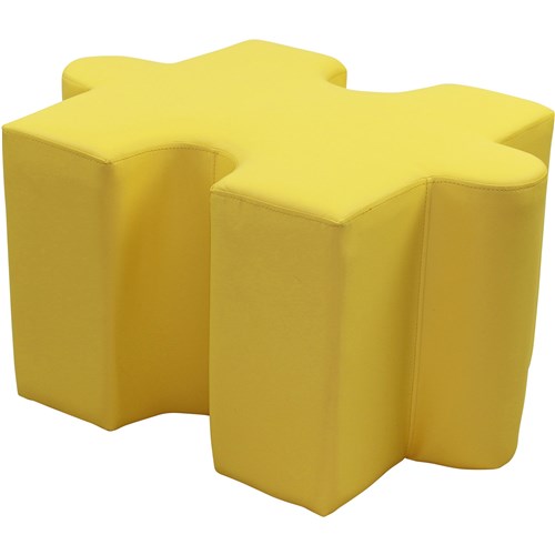 Sylex Puzzle Breakout  Interlocking Ottoman Yellow