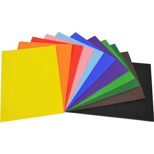 Rainbow School Mounting Pack A4 60 Sheet 30 Black Boards + 30 Assorted Paper
