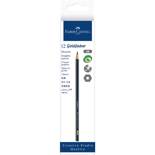 Faber-Castell Goldfaber Pencils 2B Pack  of 12