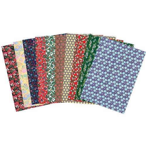 Zart Paper Oriental Patterns Bright Assorted Pack  of 40