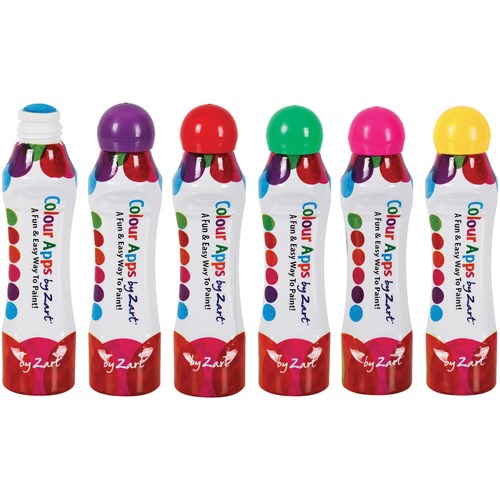 Zart Aqua Marker Water-Based Colour Apps Assorted Pack  of 6