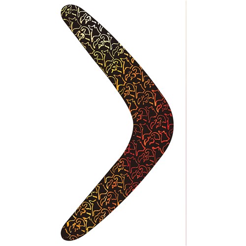 Zart Scratch Boomerang Shapes 29cm Pack  of 30