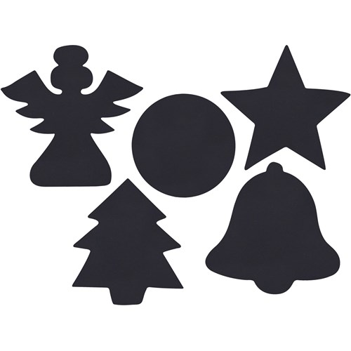 Zart Scratch Christmas Shapes Bright Rainbow Colours Pack  of 30